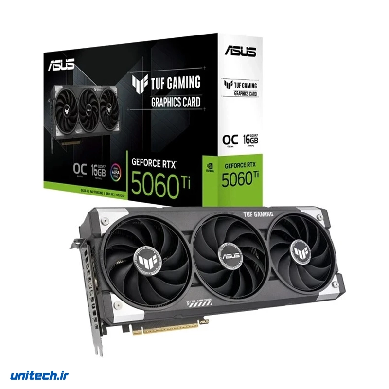 کارت گرافیک ایسوس مدل ASUS TUF Gaming GeForce RTX 5060Ti 16GB GDDR7 OC Edition5